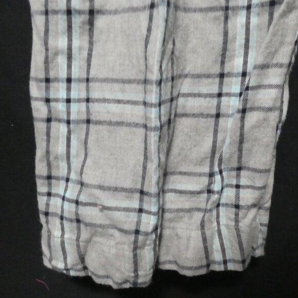 Plaid Flannel Lounge Pants | Front Button Detail | Stretchy Waistband | Unisex - Picture 14 of 15